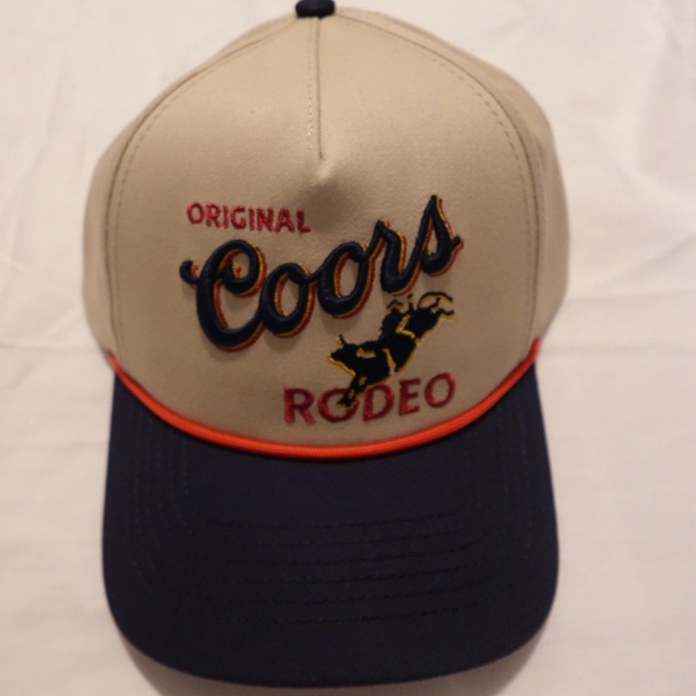 Coors Original Rodeo Tan and Navy Hat